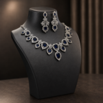 Blue CZ Necklace Set - Image 5