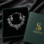 Blue CZ Necklace Set - Image 3