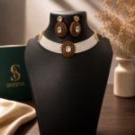 Pearl Meena Kundan Choker - Image 4